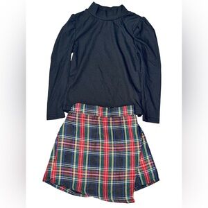 SHEIN Holiday Plaid Set